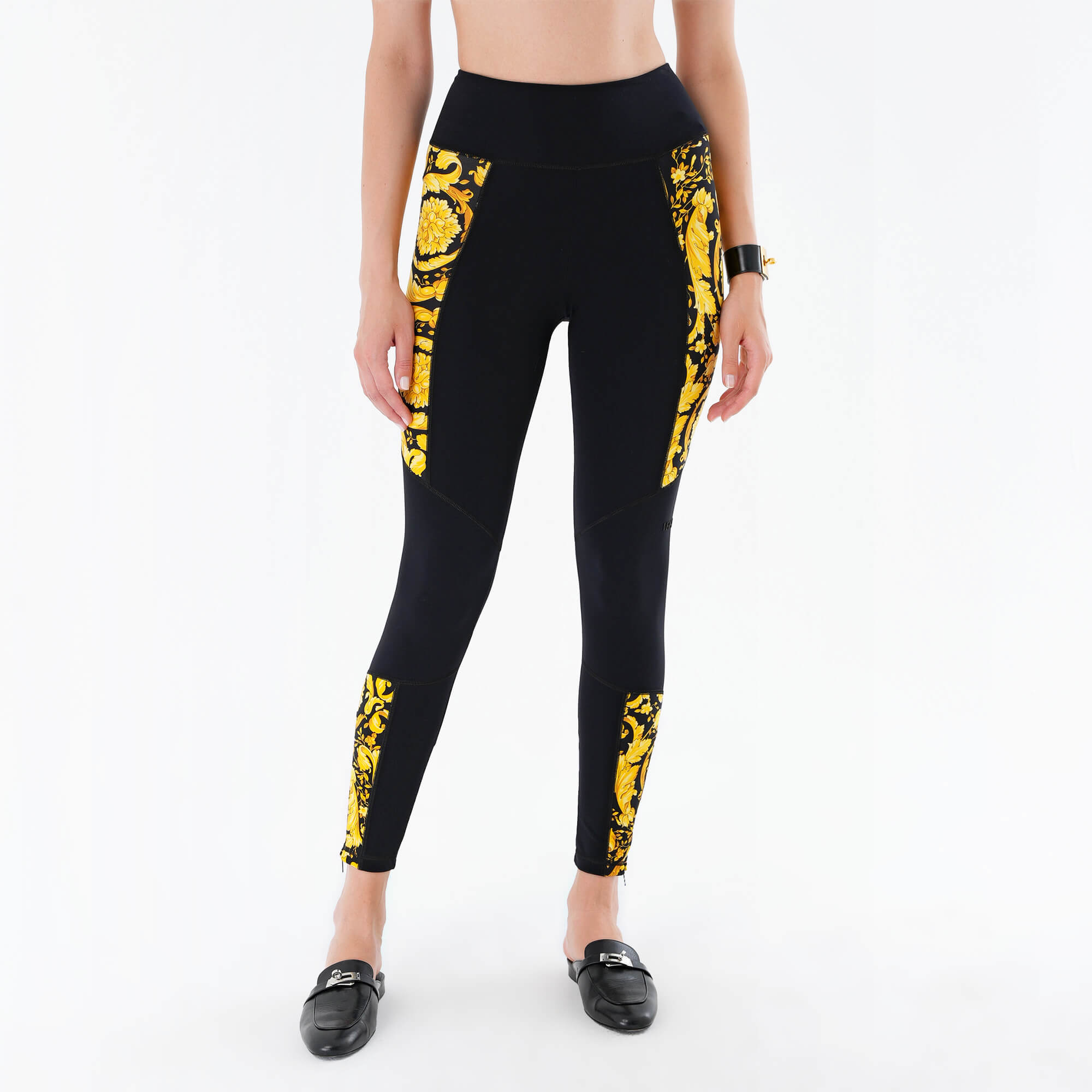 Versace -Barocco Black Gym Leggings M 